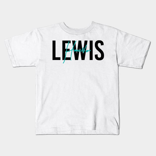 Lewis Hamilton Design Kids T-Shirt by GreazyL